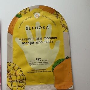 Sephora Mango Hand Masks - Yellow and Orange